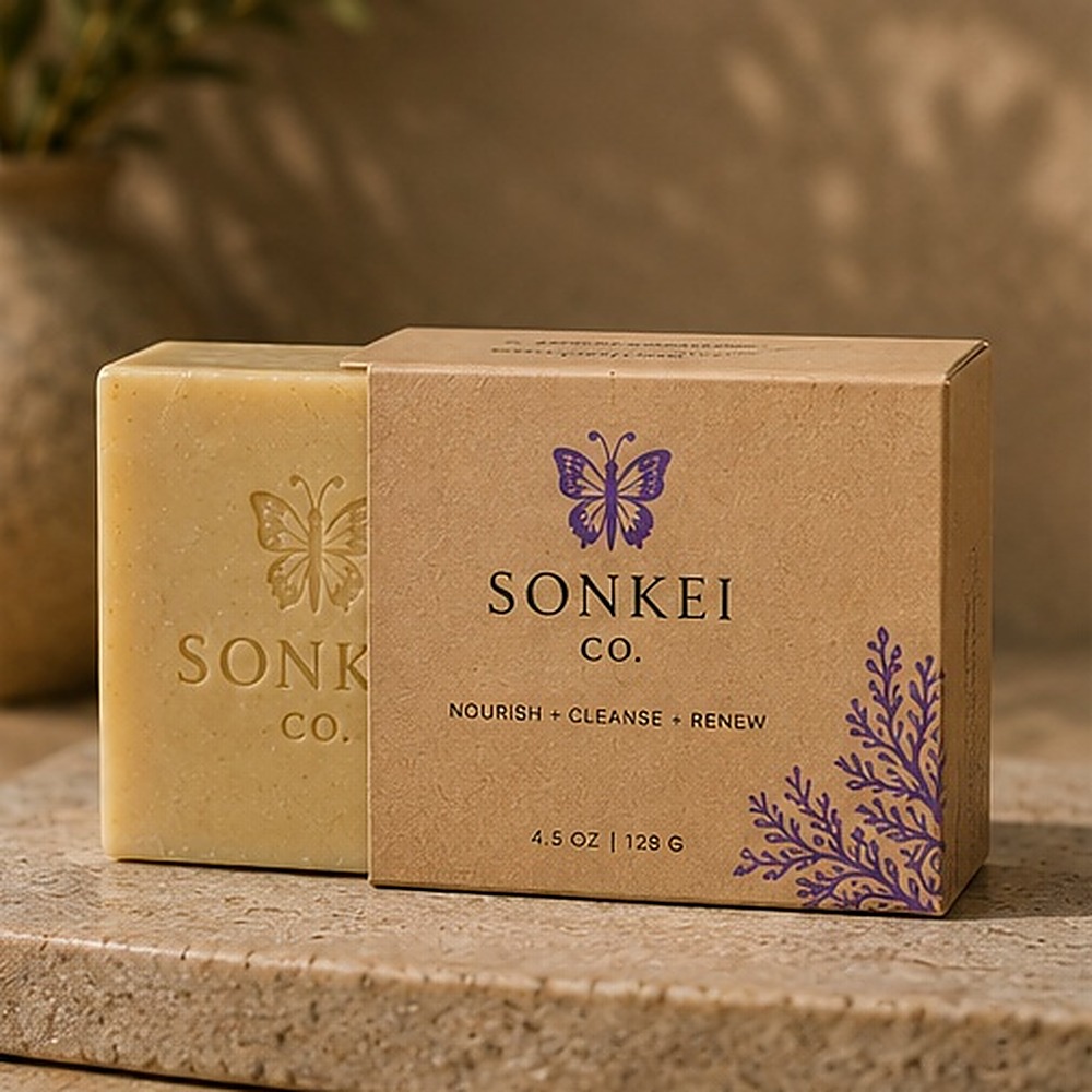 SONKEI CO. Soap Bars — nourish, cleanse and renew, 4.5 oz